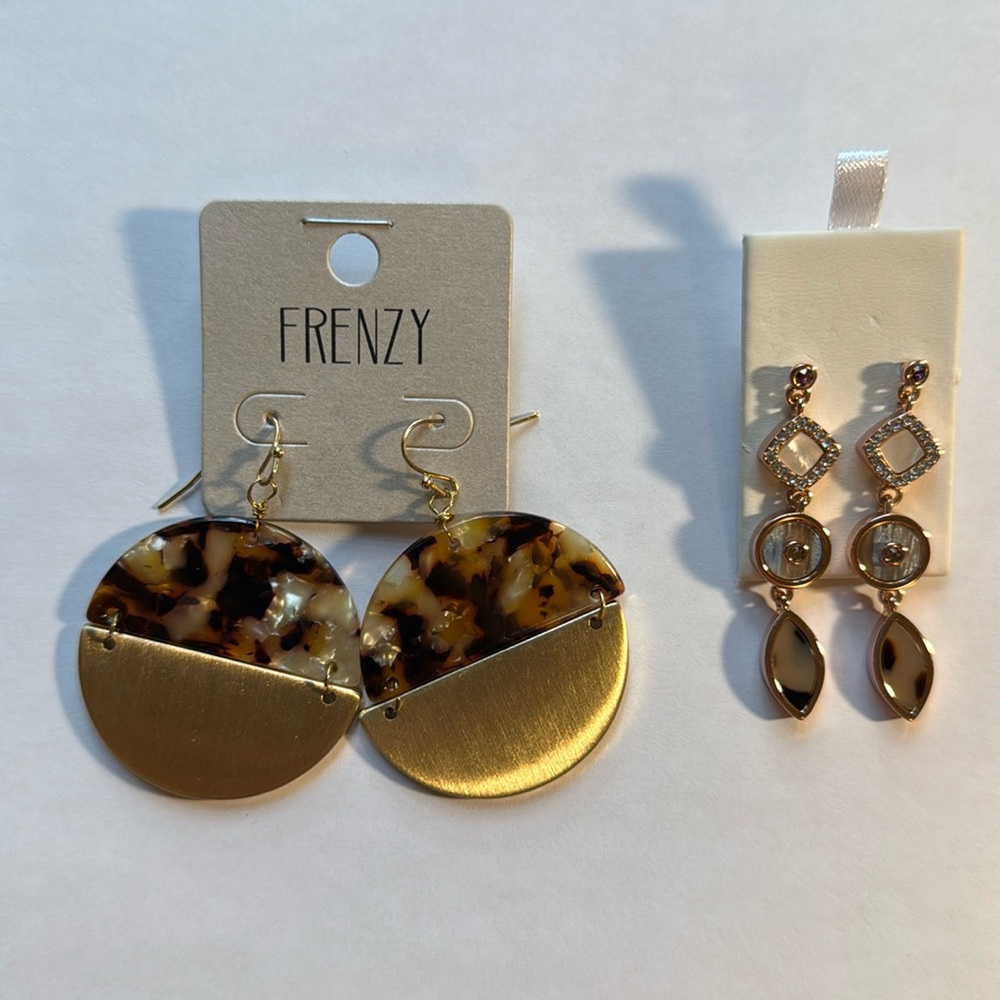Tortoiseshell Earring Pair
